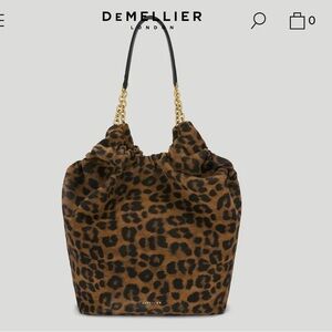 DeMellier The Miami Leopard Print Shoulder Bag